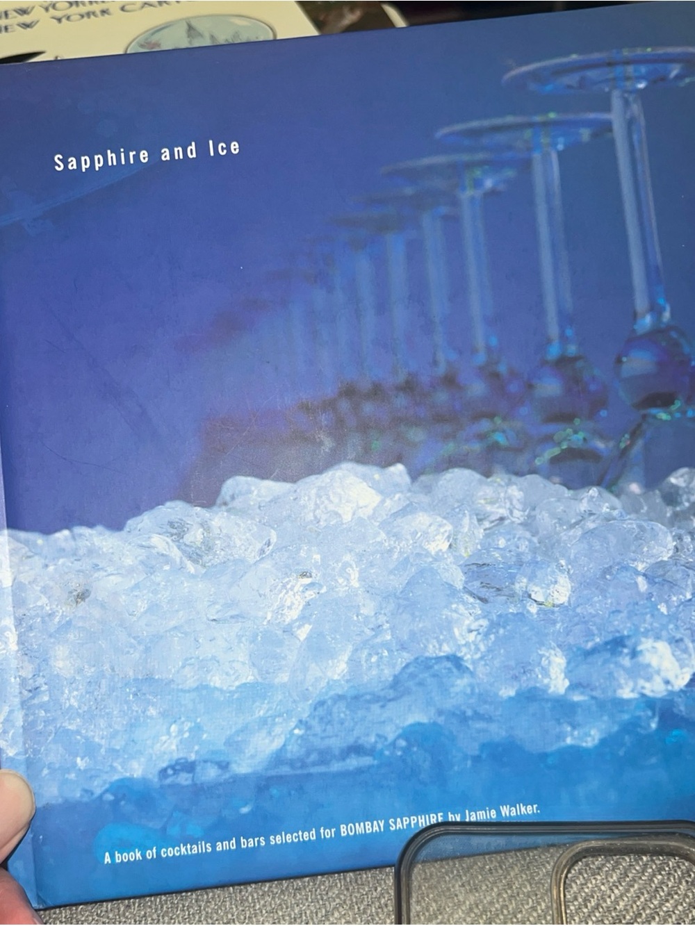 Sapphire and Ice Cocktail Book - Blue Cover